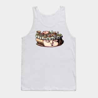 Dining Table Face Tank Top